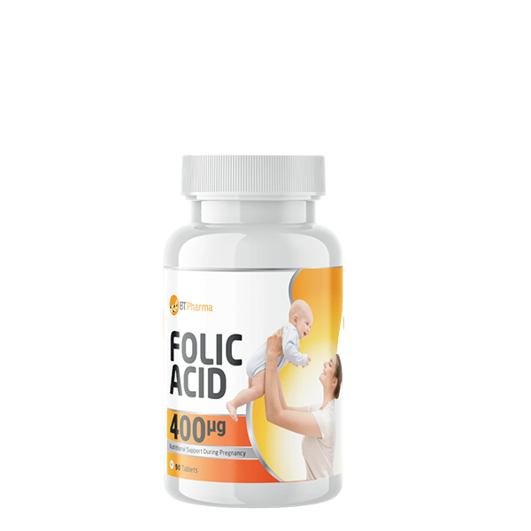Bt Pharma Folic Acid 400 Mcg 90Tab