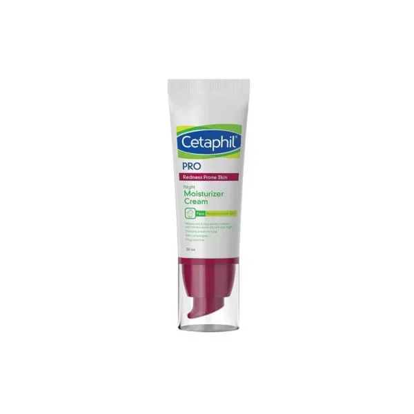 CETAPHIL PRO REDNESS PRONE SKIN NIGHT MOIS CREAM 50ML_4 سيتافيل برو كريم ليلي للوجه للتحكم بالإحمرار 50 مل
