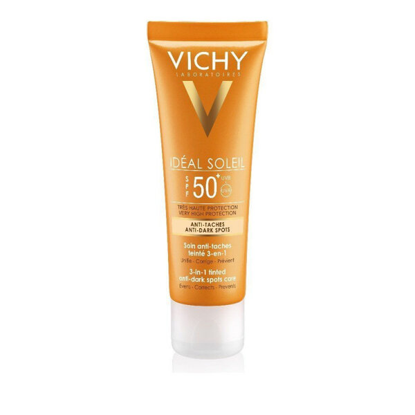 VICHY-ANTI-DARK-SPOT-SPF50+50ML فيتشي واقي من الشمس مضاد للبقع الداكنة بعامل وقاية 50+, 50 مل Vichy Anti Dark Spot Sunblock SPF50+, 50Ml