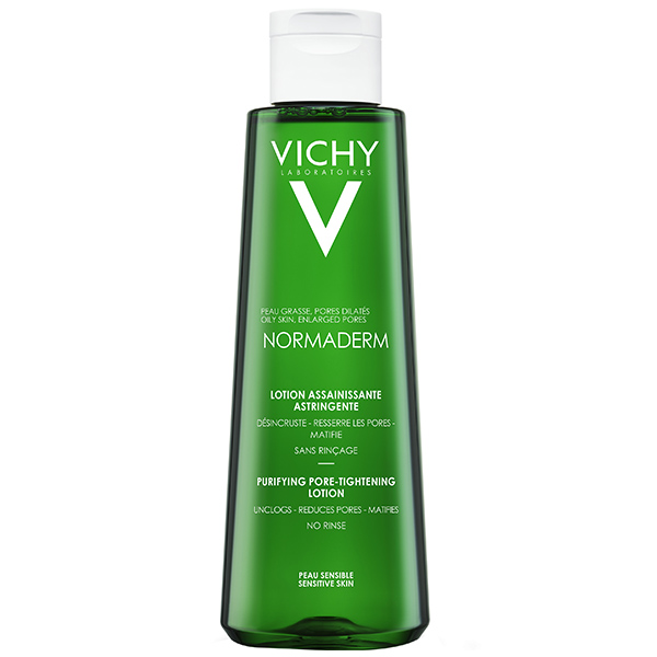 VICHY NORMADERM LOTION 200ML_3 فيتشي نورماديرم لوشن تنقية مسام البشرة وشدها 200 مل Vichy Normaderm Purifying Pore Tightening Lotion 200Ml