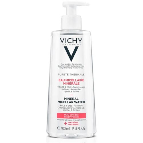 Vichy Mineral Micellar Water 400Mlفيتشي مياه ميسيلار المعدنية للبشرة الحساسة 400 مل