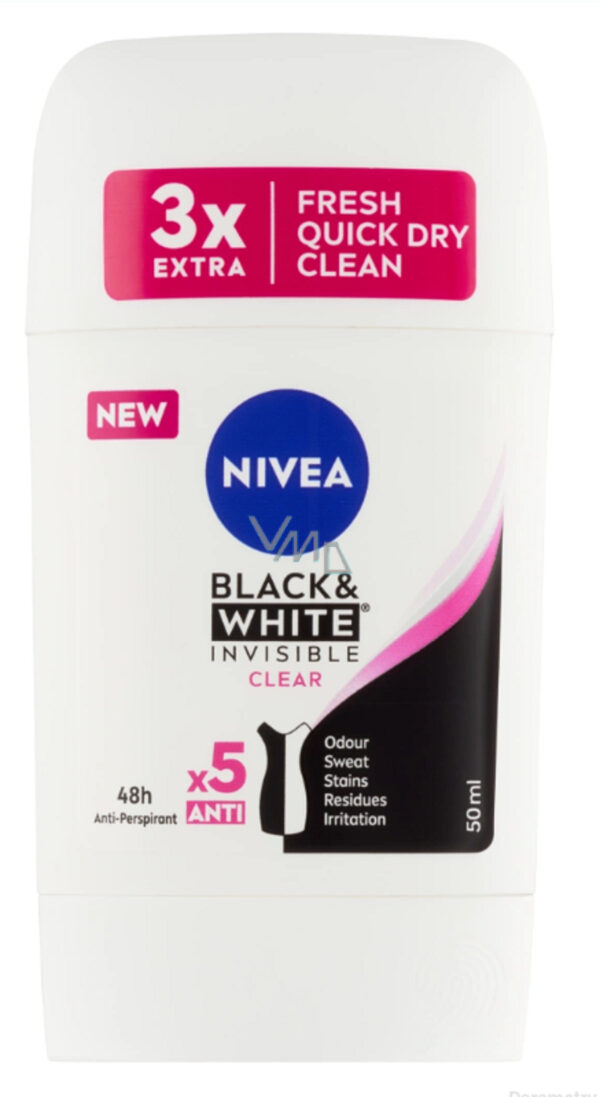 NIVEA BLACK AND WHITE CLEAR50ml
