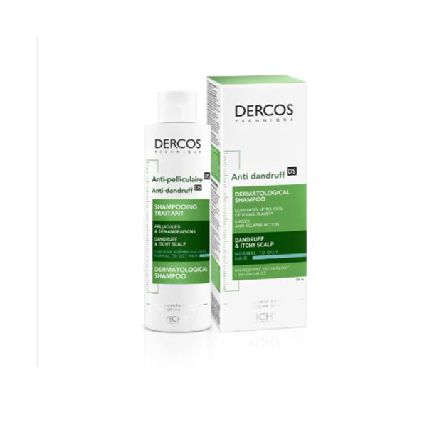 vichy فيتشي ديركوس شامبو ضد القشرة للشعر الدهني 200 مل Vichy Dercos Anti Dandruff For Normal To Oily Hair Shampoo 200Ml