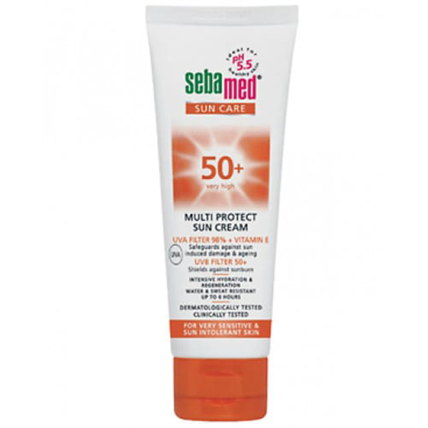 Sebamed Multi Protect Spf50+ Very High Sunblock Cream 75m | سيباميد كريم واقي شمس بعامل حماية +50 حجم 75 مل