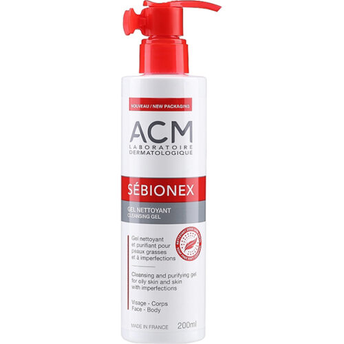 ACM Sebionex Sebium Face Cleanser Gel 200Ml     اي سي ام سيبيونكس جل منظف البشرة 200 مل