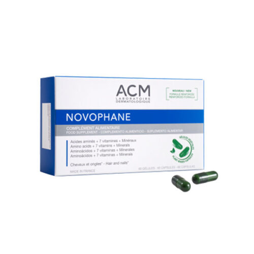 ACM Novophane Hair & Nail Vitamins – 60 Capsules  ي سي ام نوفوفان – كبسولات لتقوية الشعر والأظافر