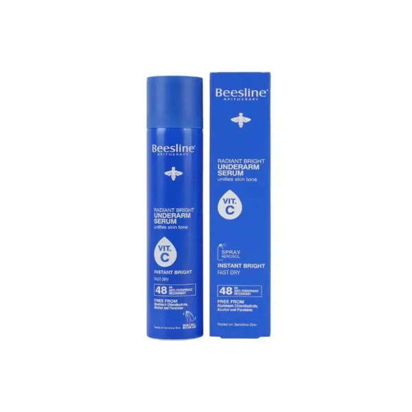 Beesline Underarm Vit C Spray Instant Bright 48h 150ML - بيزلاين بخاخ تحت الإبط فيتامين سي لإشراقة فورية 48 ساعة 150 مل