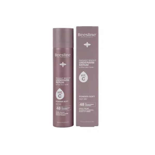 Beesline Underarm Vit C Spray Powder Soft 48h 150ML - بيزلاين بخاخ تحت الإبط فيتامين سي باودر سوفت 48 ساعة 150 مل