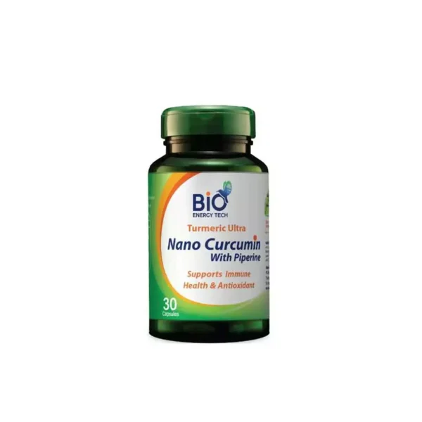 Bio Energy Tech Nano Curcumin 30Capsule تقنية الطاقة الحيوية نانو كركمين 500 مغ 90 كبسولة