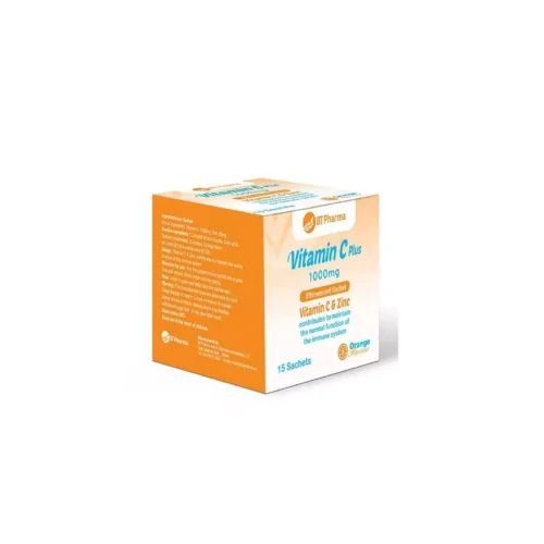 بي تي فارما فيتامين سي بلس 1000 ملغ وزنك 15 كيس Bt Pharma Vitamin C Plus 1000Mg & Zinc 15 Sach