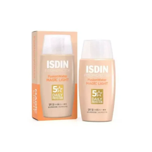 Isdin Fotoprotector Fusion Water Color Light Spf50, 50Ml - ايسدين فوتو بروتيكتر فيوجن واقي شمس بلون فاتح بحماية 50، 50 مل