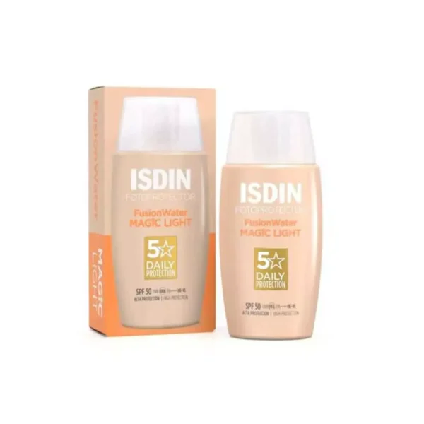 Isdin Fotoprotector Fusion Water Color Light Spf50, 50Ml - ايسدين فوتو بروتيكتر فيوجن واقي شمس بلون فاتح بحماية 50، 50 مل