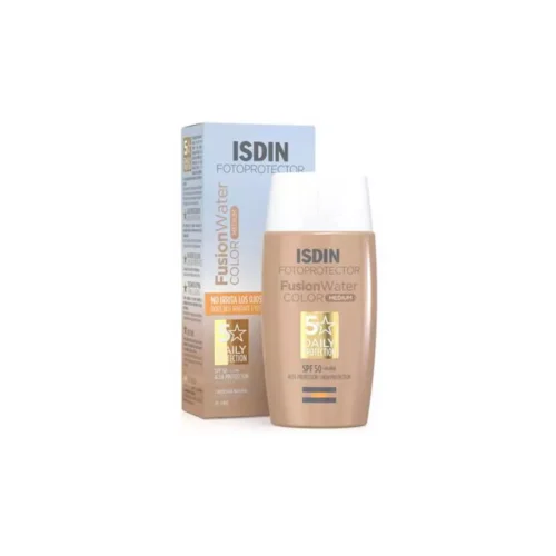 Isdin Fotoprotector Fusion Water With Color Spf50 (50Ml) - ايزدين فوتوبروتيكتر فيوجن ووتر بلون 50+ حجم 50 مل