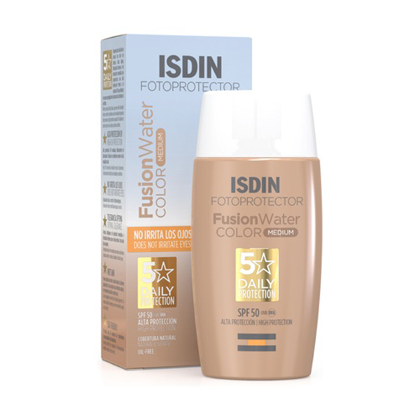 Isdin Fotoprotector Fusion Water With Color Spf50 (50Ml) ايزدين فوتوبروتيكتر فيوجن ووتر بلون 50+ حجم 50 مل