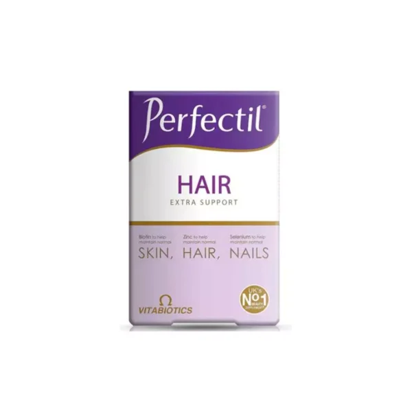 Vitabiotics - Perfectil Hair Extra Support 60 Tabletsفيتابيوتيكس - بيرفكتيل إكسترا لدعم الشعر، 60 قرصًا