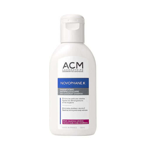 ACM Novophane K Anti-Dandruff Shampoo 125Ml اي سي ام نوفوفان كي شامبو مضاد للقشرة 125 مل