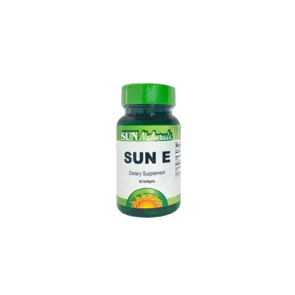 inbound1864674838074292278 Sun Naturals Sun E 800, 30 Capsule ًصن ناتشورالز سن إي 800 فيتامين إي مضاد الأكسدة 30
