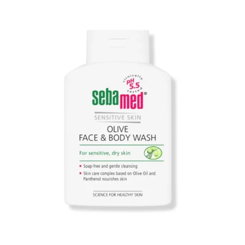 Sebamed Olive Face And Body Wash 200ml سيباميد غسول الزيتون لتنظيف الوجه والجسم 200 مل