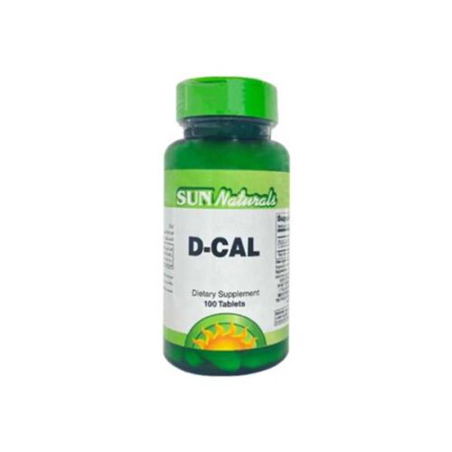 Sun Natural D-Cal 100 Tablet سن ناتشورال فيتامين د مع كالسيوم يعزز صحة العظام 100