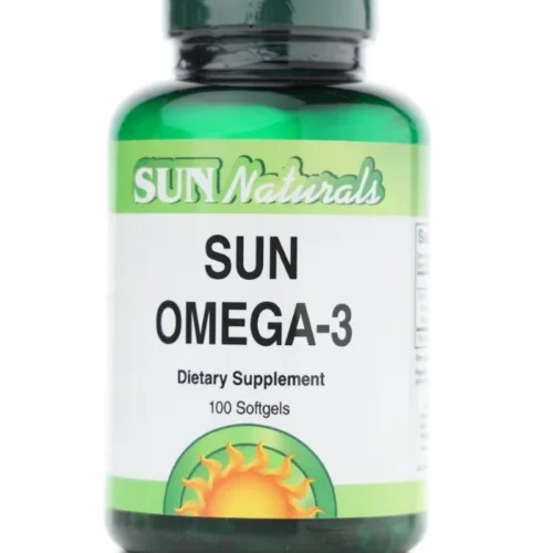 Sun Omega 3 100cap Sun Naturals   صن اوميغا 3 ، 100 كبسولة صن ناتشورالز