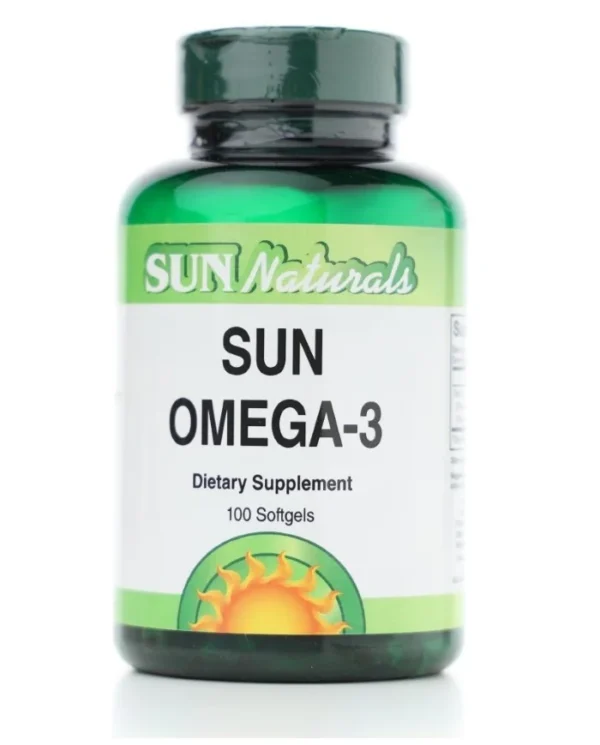 Sun Omega 3 100cap Sun Naturals   صن اوميغا 3 ، 100 كبسولة صن ناتشورالز