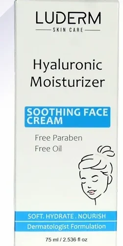 Luderm Hyaluronic Acid Moisturizing Cream - 75 ml كريم لوديرم المرطب بحمض الهيالورونيك – بسعة 75 مل –
