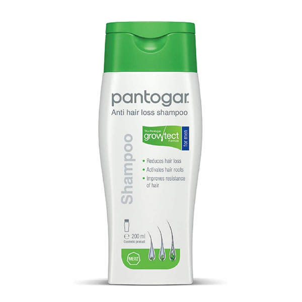 lkj[3 Pantogar Shampoo For men 200Ml بانتوجار شامبو لتحفيز نمو الشعر للرجال 200 مل