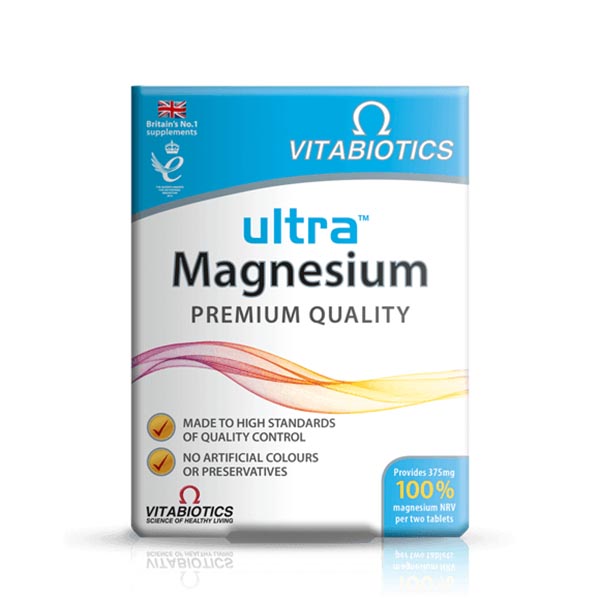Vitabiotics Ultra Magnesium 375Mg, 60 Tabletفيتابيوتيكس ألترا مغنيسيوم 375 مجم ، 60 قرص