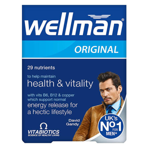 Vitabiotics Wellman Health, Vitality And Energy Release 30 Capsuleفيتابيوتيكس ويلمان للصحة والحيوية وإطلاق الطاقة 30 كبسولة