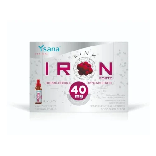 Iron Link Forte, Adult Drinkable Iron 40MG, 10 Ampules آيرون لينك فورت شراب حديد للبالغين 40 مجم ، 10 أمبولات