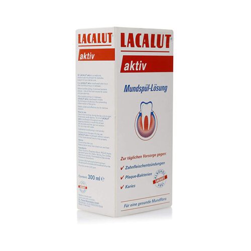 Lacalut Active MouthWash 300Ml -  لاكولوت غسول الفم النشط 300Ml