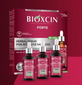 Bioxcin Forte Hair Serum – Anti-Hair Loss 3×50ml سيروم بيوكسين فورتيه للشعر - مضاد لتساقط الشعر ٣×٥٠ مل
