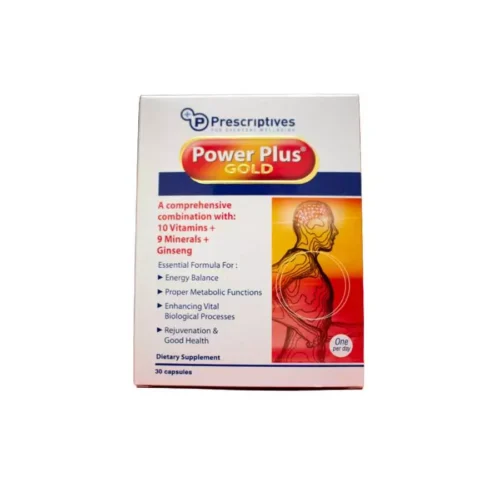 Power Plus Gold Vegetable Complex 30 Capsules باور بلس جولد مجموعة من الفيتامينات والمعادن 30 كبسولة