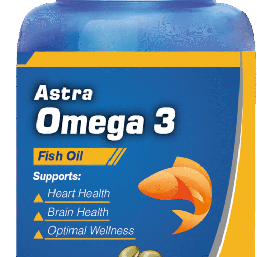 ASTRA OMEGA 3 60 SOFTGELS أسترا أوميجا 3 60 كبسولة هلامية