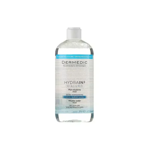 Dermedic Hydrain3 Micellar Water 500Ml   ماء ميسيلار ديرميديك هايدراين3, 500 مل