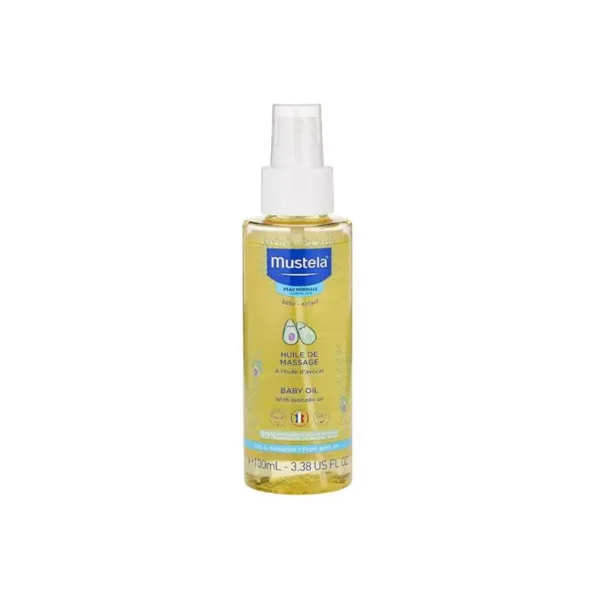 Mustela Baby Avocado Massage Oil 100Ml  موستيلا زيت التدليك للأطفال 100 مل