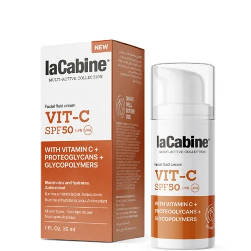 Lacabine Vit-C Spf50 Fluid Cream 30Ml | لاكابين - فيتامين سي SPF50 كريم سائل 30 مل